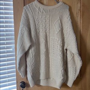 Aran craft 100% wool sweater